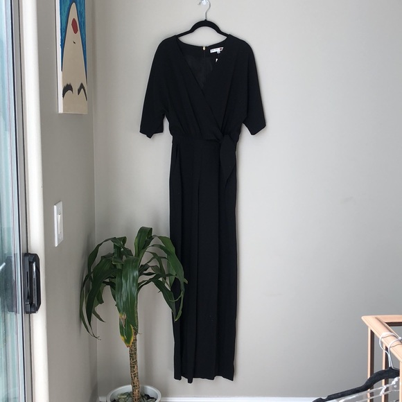 Trina Turk KAI Black Tie-Waist Jumpsuit - Picture 10 of 14